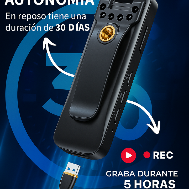 CAMPRO - CÁMARA 180° CON REDUCCIÓN DE RUIDO HD 1080P